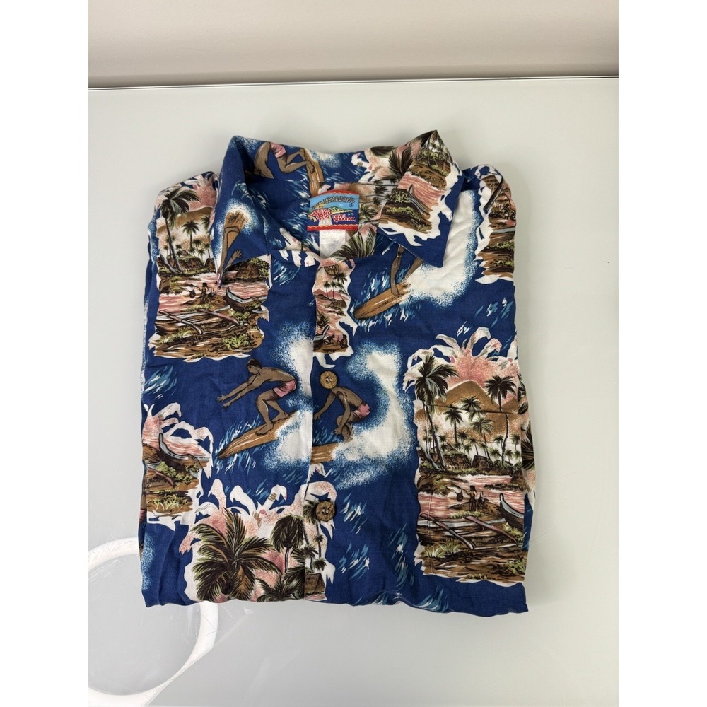 Vintage Reyn Spooner Joe kealoha Hawaiian Button Up Shirt Size XXL *See Info*